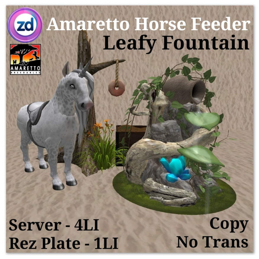 *ZD* Amaretto Horse Feeder - Leafy Fountain