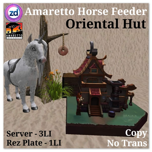 *ZD* Amaretto Horse Feeder - Oriental Hut
