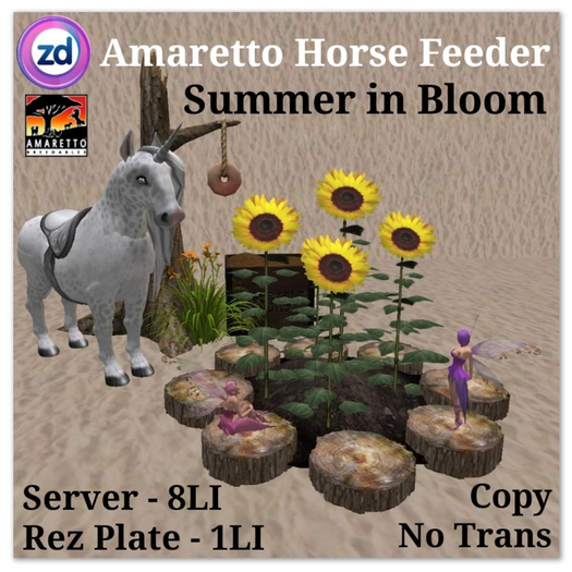*ZD* Amaretto Horse Feeder - Summer in Bloom