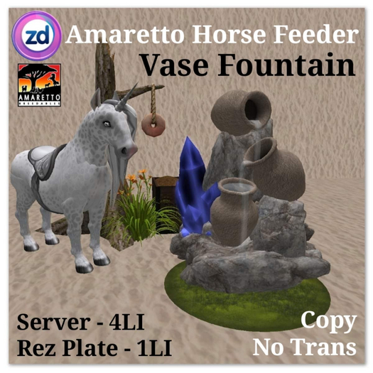 *ZD* Amaretto Horse Feeder - Vase Fountain