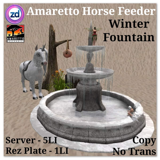 *ZD* Amaretto Horse Feeder - Winter Fountain