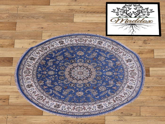 Maddox - Round Rug Blue Persian