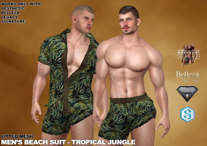 RGDW - Beach Suit - Tropical Jungle