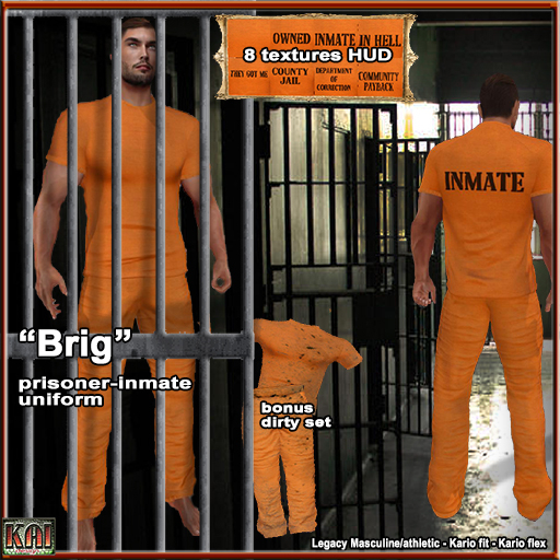 *KD* Brig jail outft 8 texture hud driven