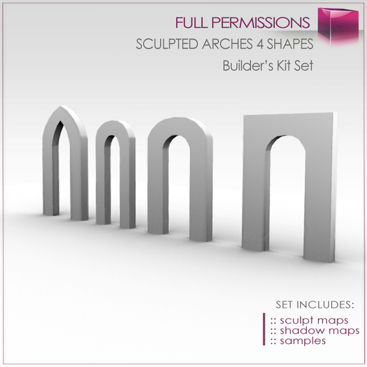 Sculpted Arches - 4 shapes Builder's Kit Set Full Perms