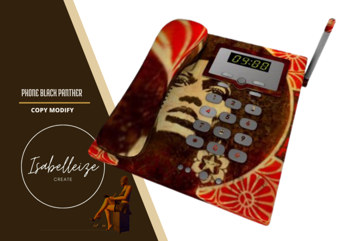 Black Panther Phone - Mesh (1 Impact, Copy/Modify)