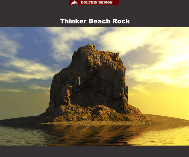 [Dolphin Design]Thinker Beach Rock