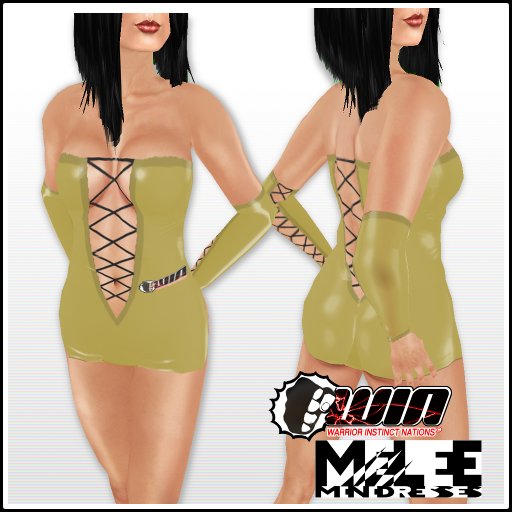 WIN MELEE Minidress - Gold