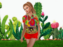 Fiesta Mexican Blouse-3