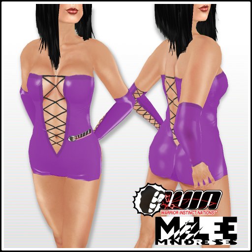 WIN MELEE Minidress - Purple