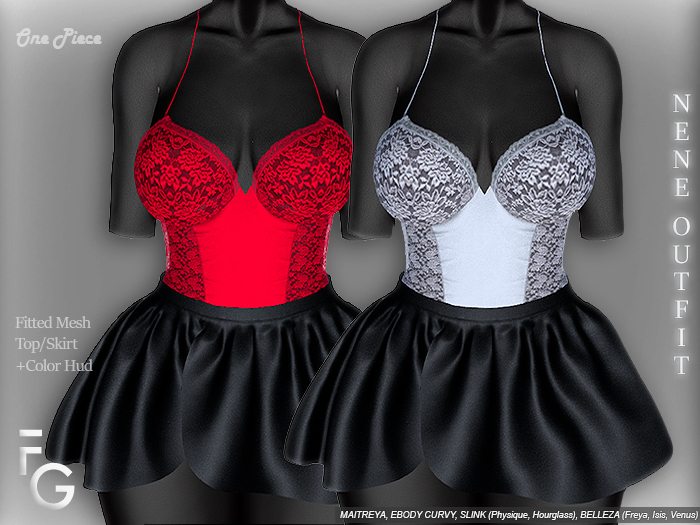.Fragile. Nene outfit - Top + Skirt 216 colors HUD (add me)