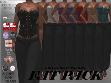 "GCD" Risa Leather Corsets FAT PACK