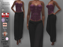 "GCD" Risa Leather Corsets Pink