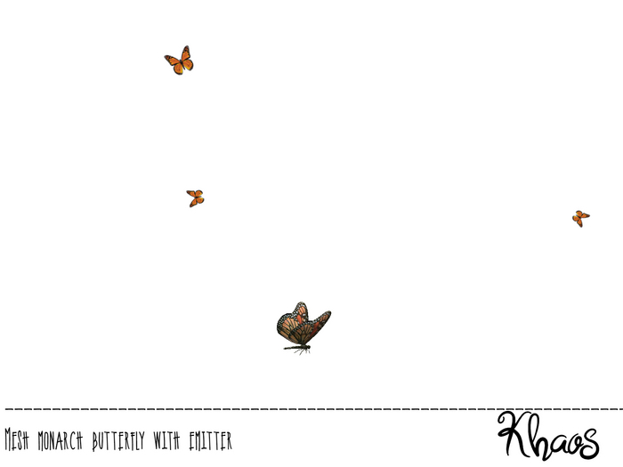 Khaos's Mesh Monarch Butterfly emitter 2LI