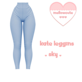 mellowcute-kate leggins-sky
