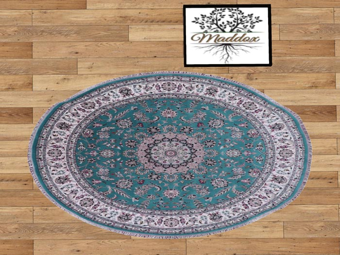 Maddox - Round Rug - Turquoise Persian