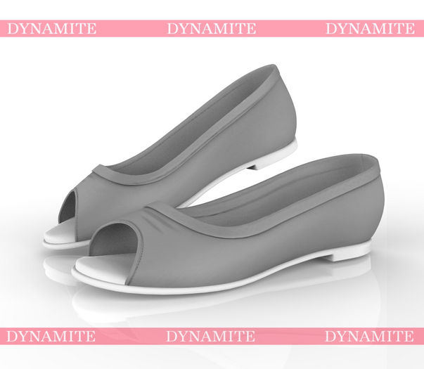 Grey Flat Shoes