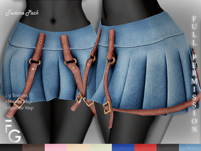 .Fragile. 9 Textures Full Perm For WC2141 Skirt