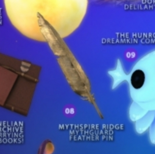 8 Mythspire Ridge ~ Mythguard Feather Pin (wear)