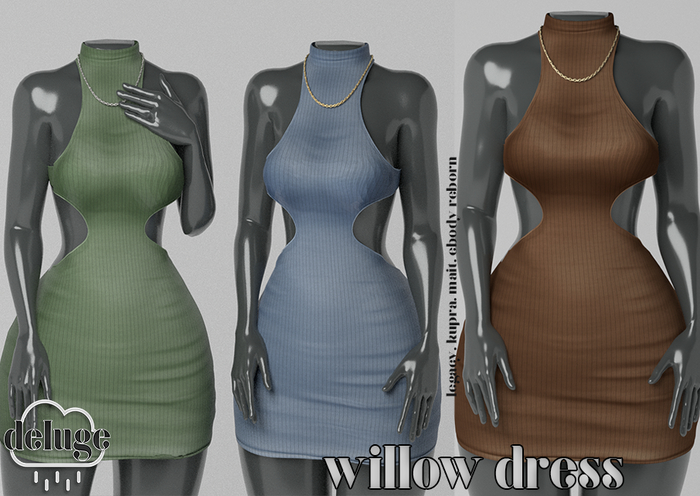deluge . willow dress - BRWN2 [bxd]