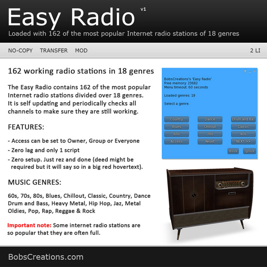Easy Radio (Office Stereo)