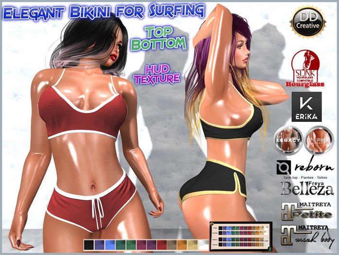 ☾ⅅⅅ☽ ◉  Elegant Bikini for Surfing ◉