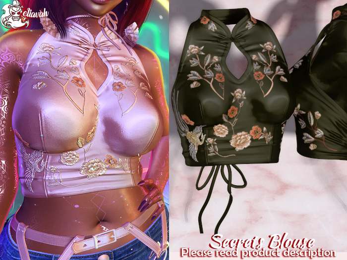 Eliavah ~ Secrets Blouse [OLIVE]