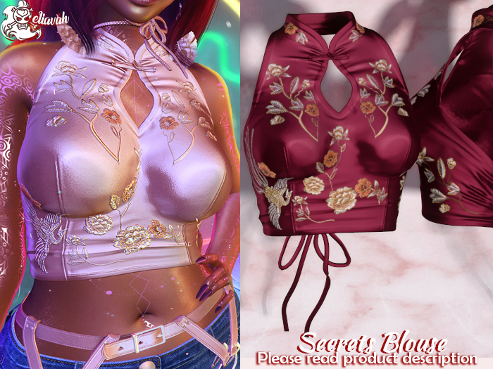 Eliavah ~ Secrets Blouse [DARKER PINK]