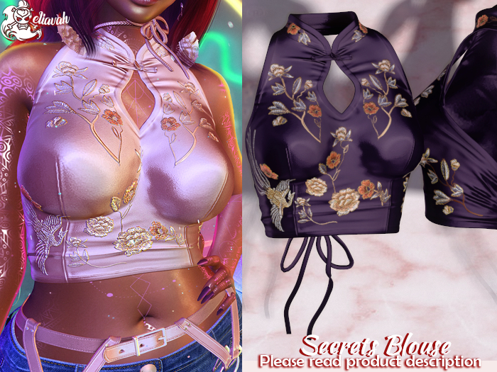 Eliavah ~ Secrets Blouse [GLOOMY PURPLE]