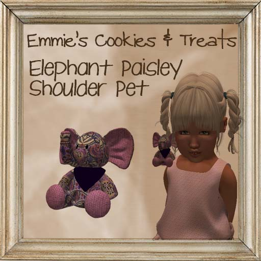 Elephant Paisley Shoulder Pet