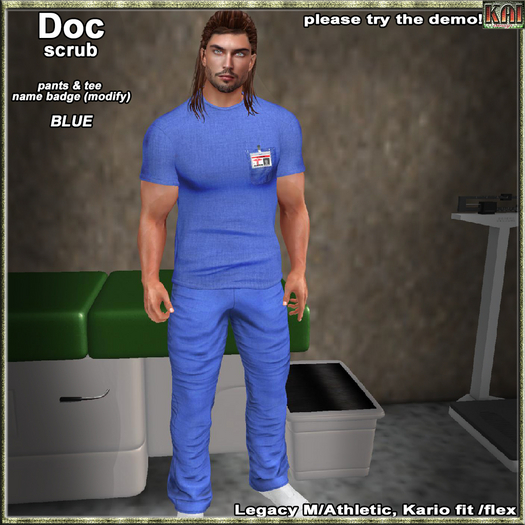 *KD* Doc scrub blue pack