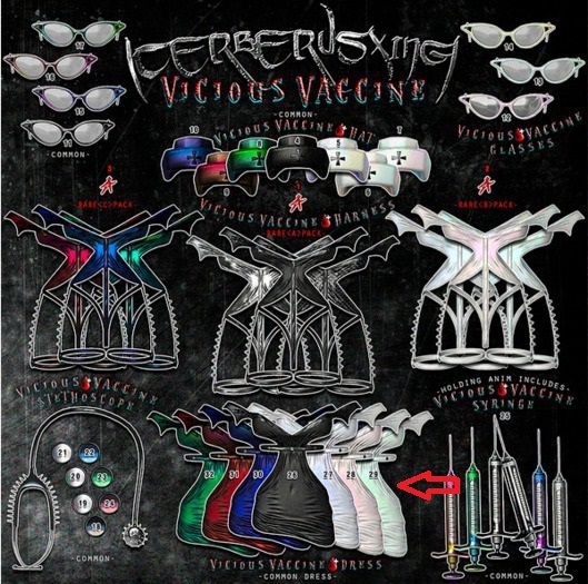 [CX] Vicious Vaccine - Dress ( Iridescent // 1 ) Maitreya