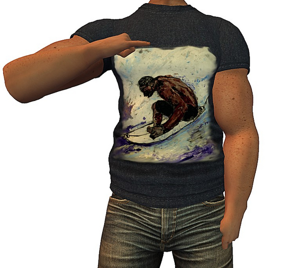 D Designs ..Surfer..Tshirt