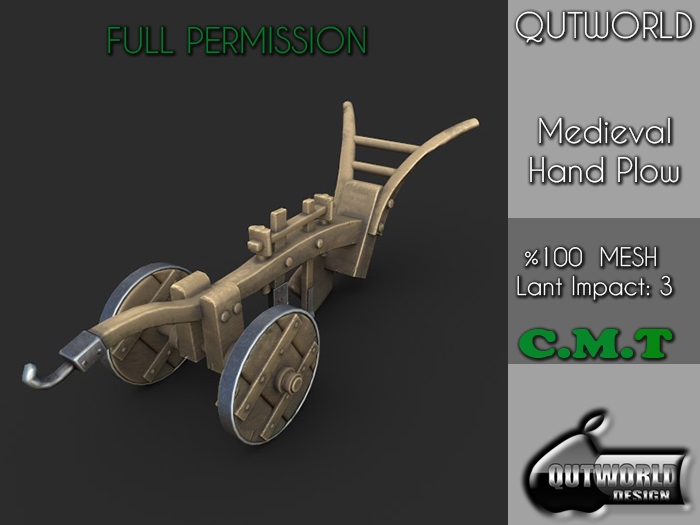 .::QUTWORLD Medieval Hand plow::.FP 