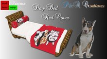 **P&A Creations Dog Bed Red Cover**