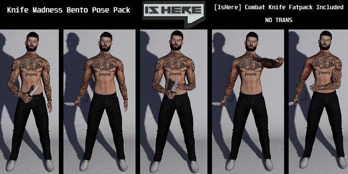 [IsHere] Knife Madness Pose Pack