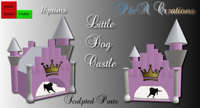 P&A Creations Rose Dog Castle
