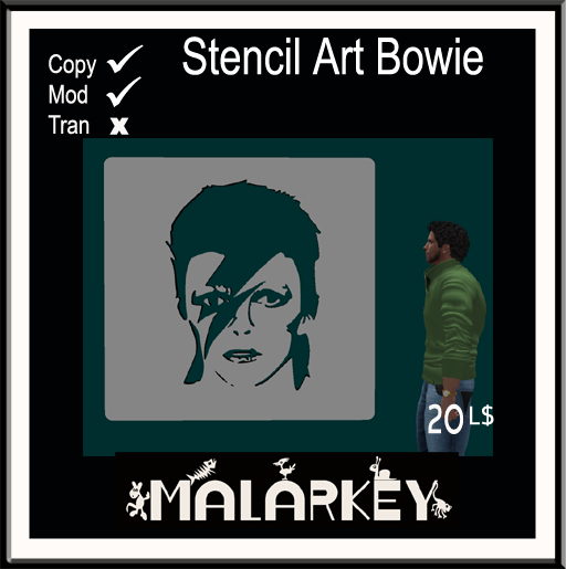 DAVID BOWIE 3D STENCIL ART