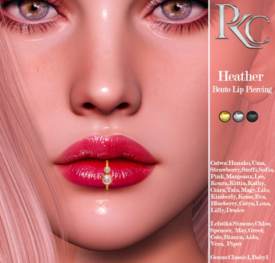 *PKC* Heather Bento Lip Piercing