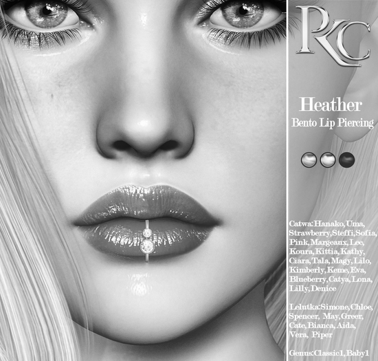 *PKC* Heather Bento Lip Piercing DEMO