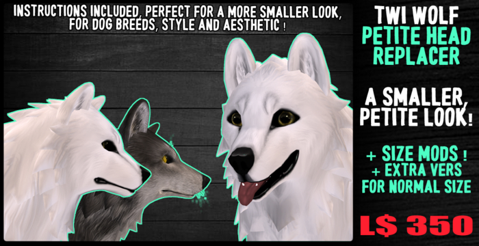{WD} TWI WOLF PETITE HEAD REPLACER