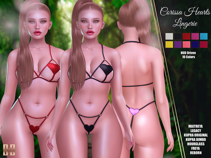 [hh] Corissa Hearts Lingerie