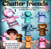 Lilla's ChatterFriends Timmy Kids 03 Lilla's ChatterFriends Timmy Kids LEFT & RIGHT HAND KID VERSION CHATTER FRIENDS