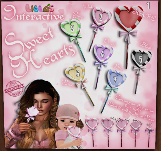 Lilla's SweetHearts Pink  02 Lilla's SweetHearts *Boxed* Pink