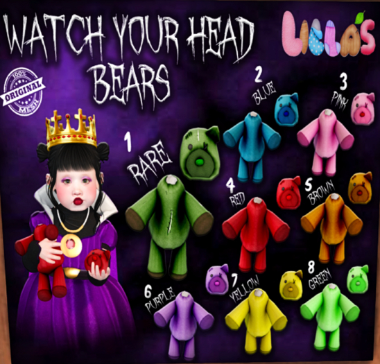 02 Lilla's WYHB *Boxed* Blue   Lilla's WYHB Blue Lilla's Watch Your Head Bears
