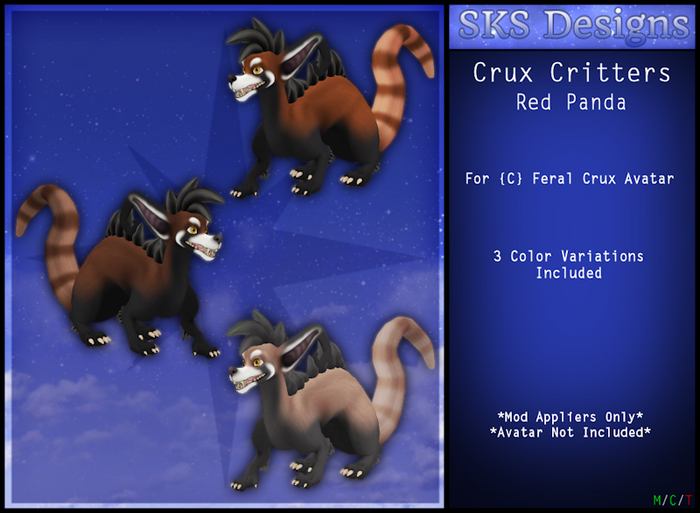 SKS Crux Critters Pack  - Red Pandas