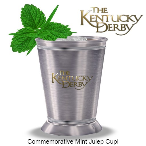 DERBY DAY - Mint Julep SINGLE Cup GOLD (Boxed)