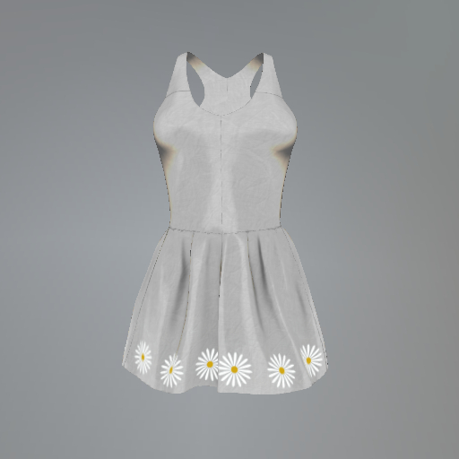Smoke Daisy Chain Slink Dress