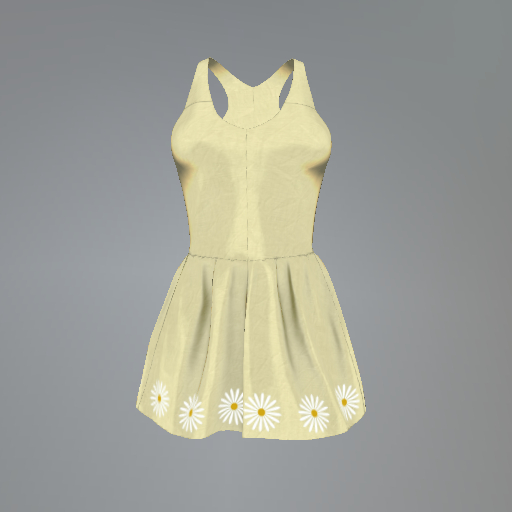Yellow Daisy Chain Maitreya Dress
