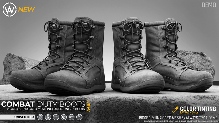 WAZ - Combat Duty Boots (DEMO)
